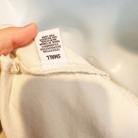 Handmade Upcycled Disney Jean Jacket sz S Sequin Embellished Mickey Denim Gold - Picture 10 of 10